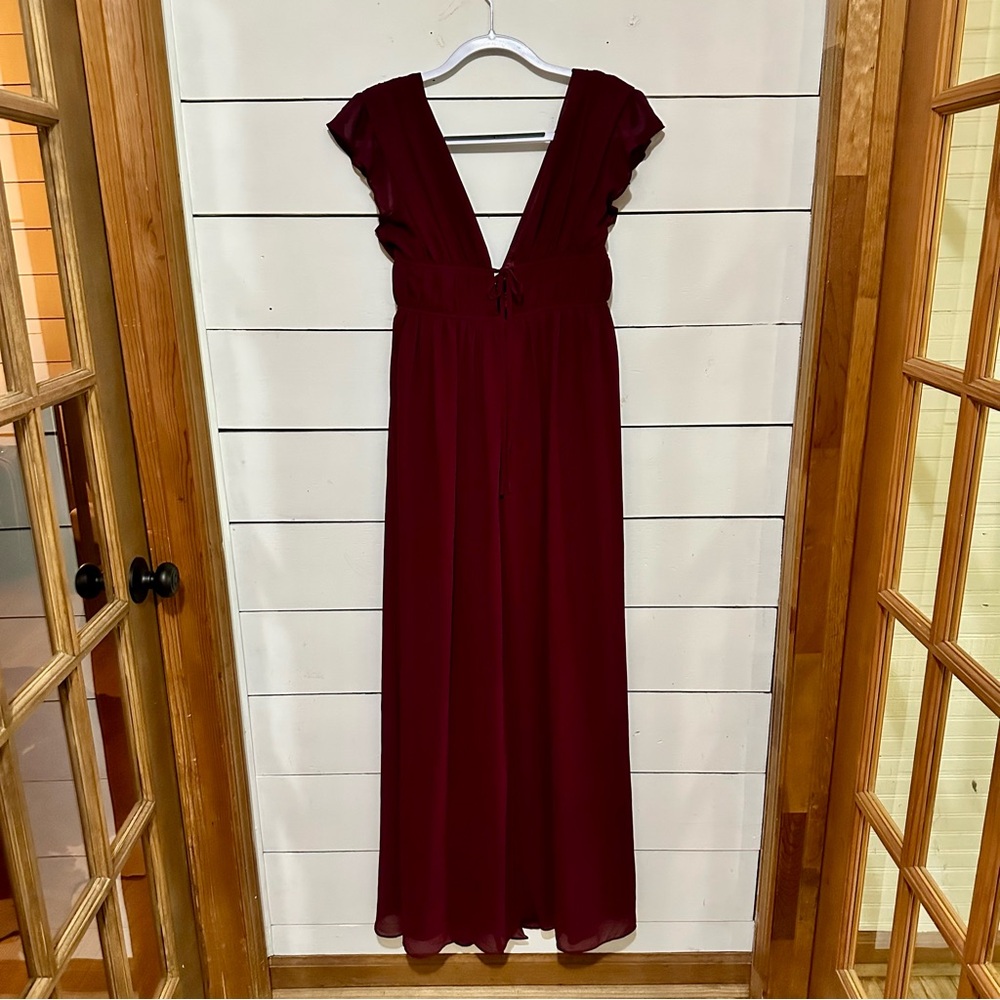Lulu's Burgundy “I’m All Yours” Dress - Picture 10 of 11